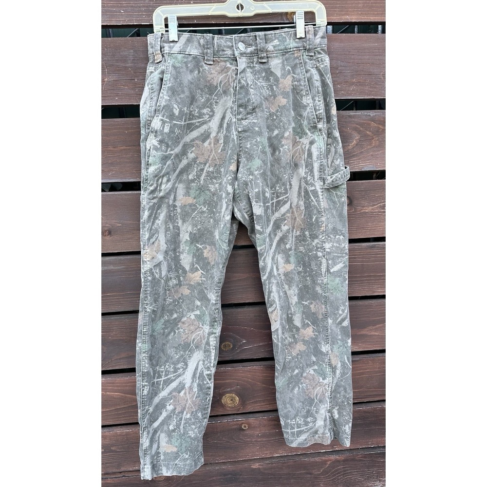 Vtg Y2K Mend Abercrombie & Fitch Real Tree Camo Cargo Pants Size‎ 30x30